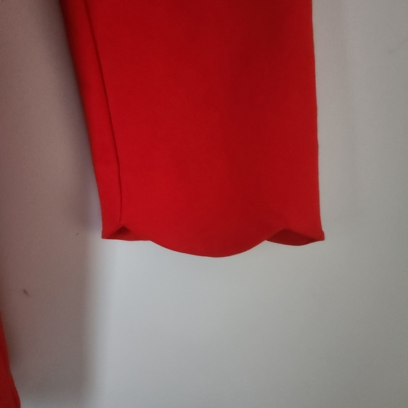 NWT Anthropologie | Maeve Neck Tie Shift Mini Holiday Dress in Red - Size S - Picture 5 of 12